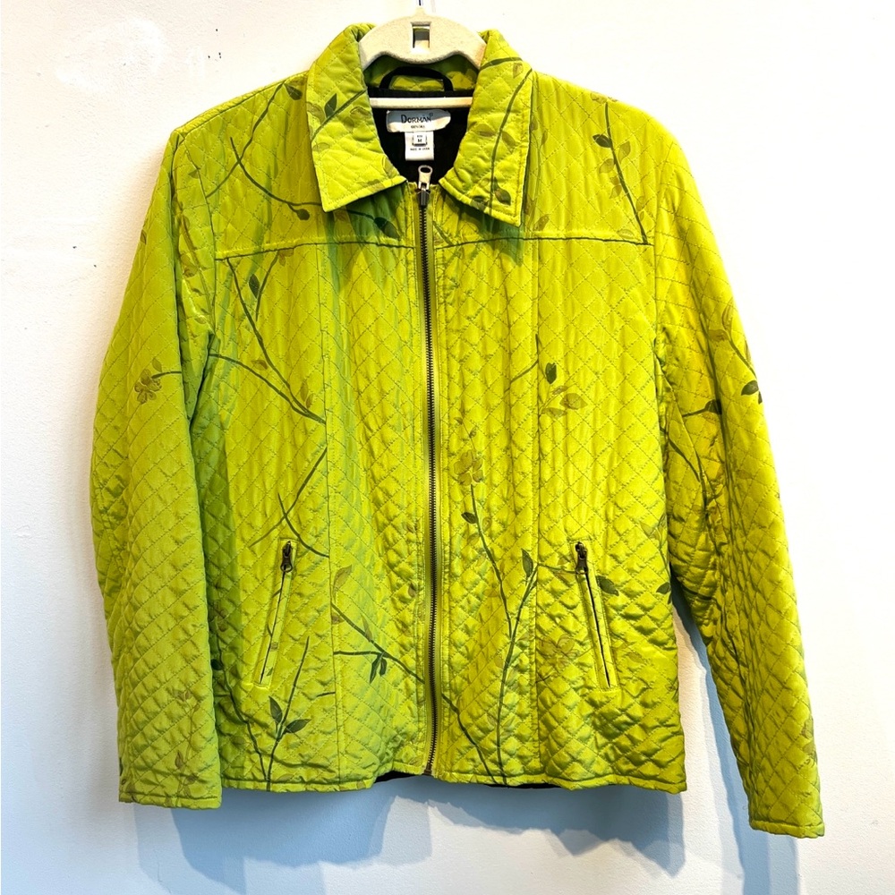 Women's Quilted Green Jacket